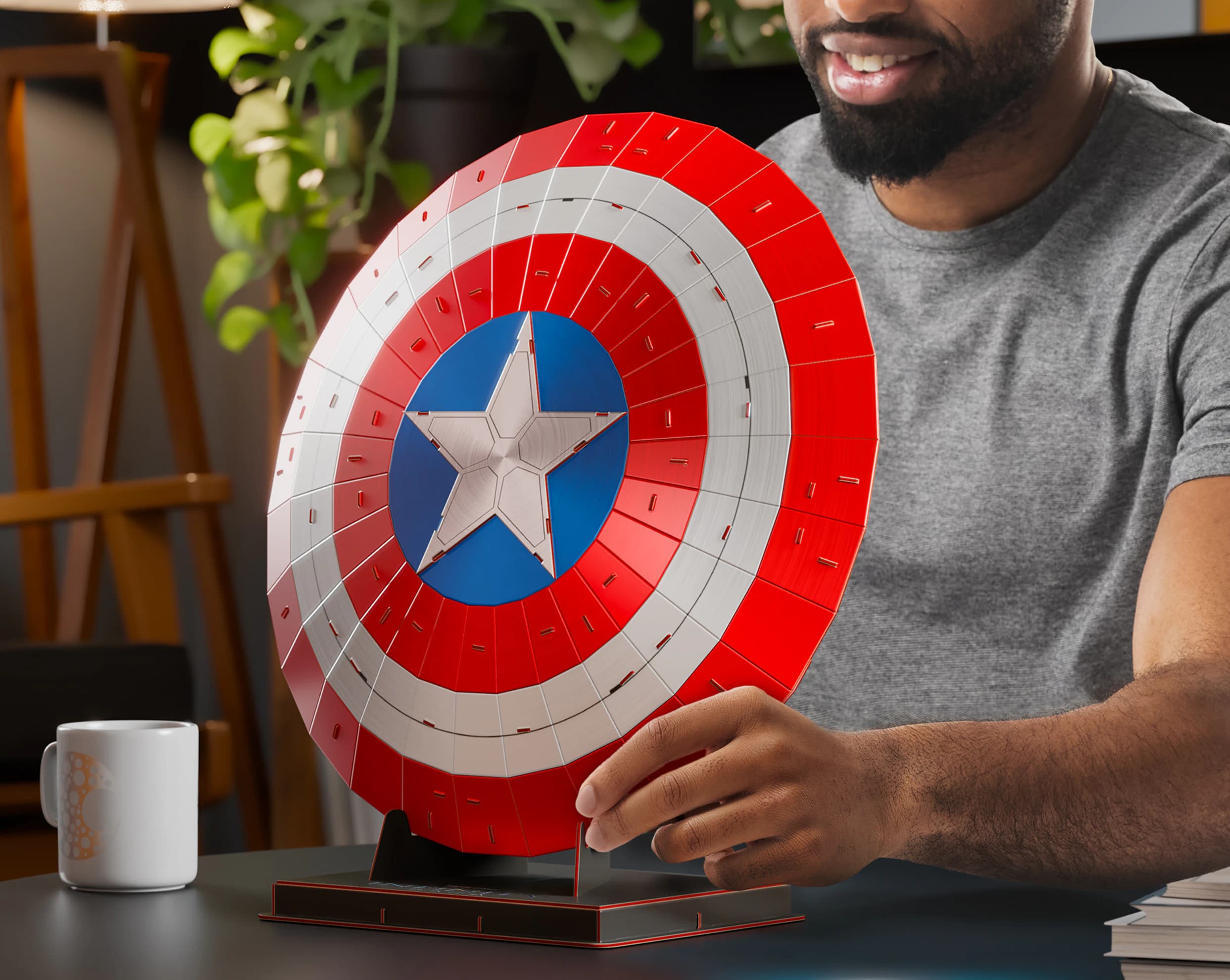 4D Capitan America Shield 2