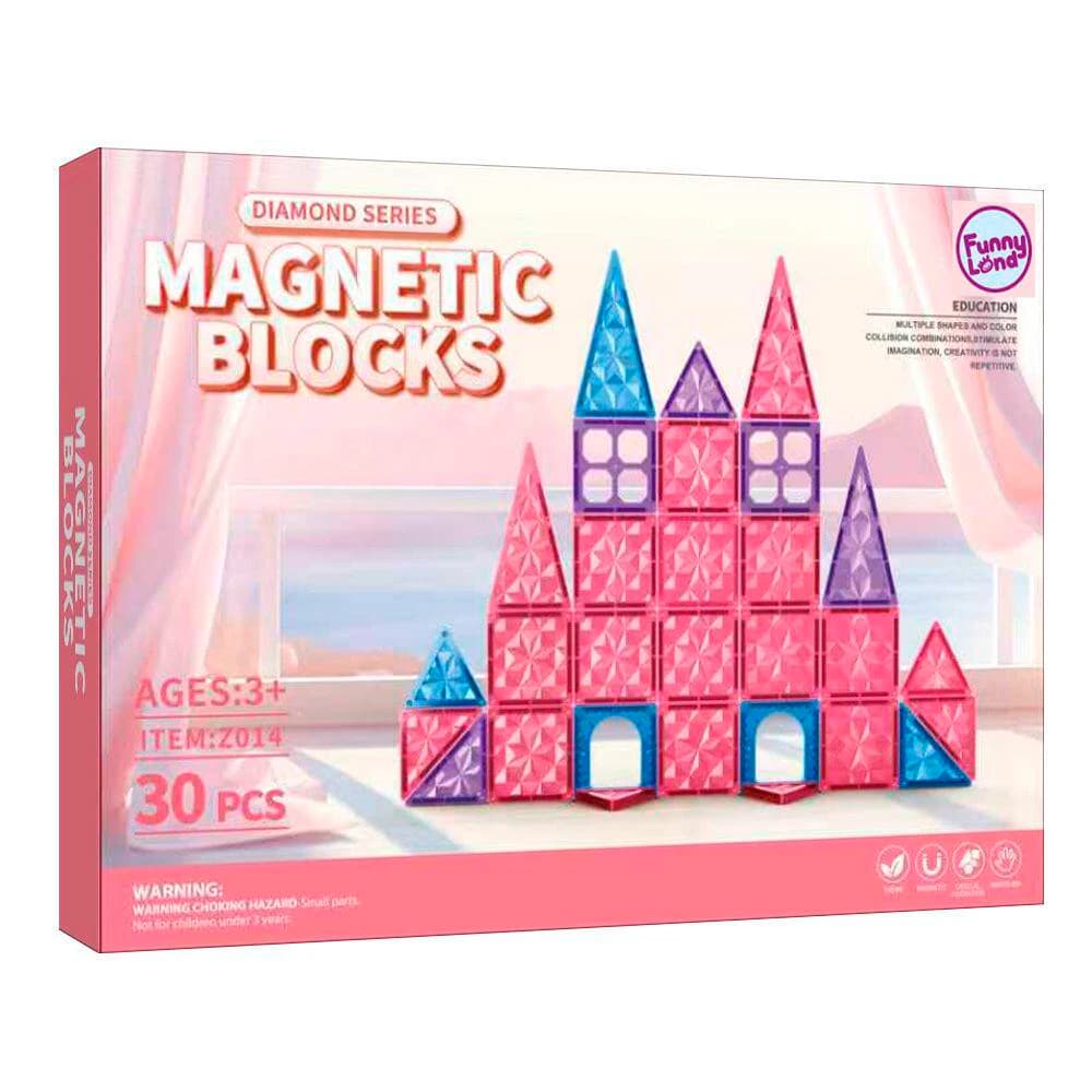 Juego Bloques Magneticos 30 Pcs 1/36 Diamond Series
