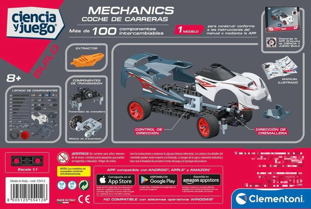Coche De Carreras Clementoni  Para Armar 3