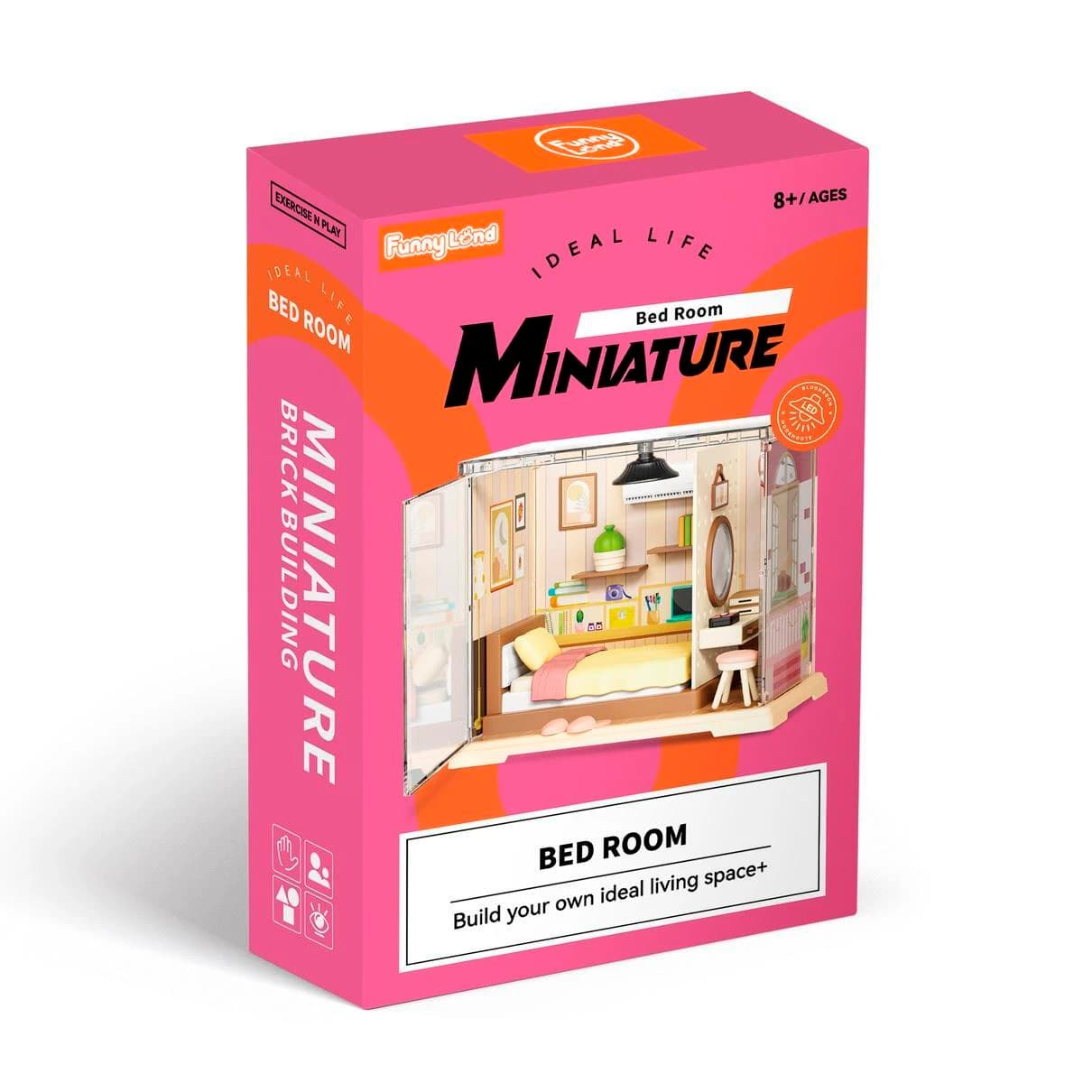 Mini Bedroom Para Armar Con Luz 55 Piezas 2