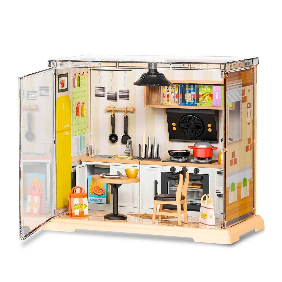 Mini Home Kitchen Para Armar Con Luz 102 Piezas