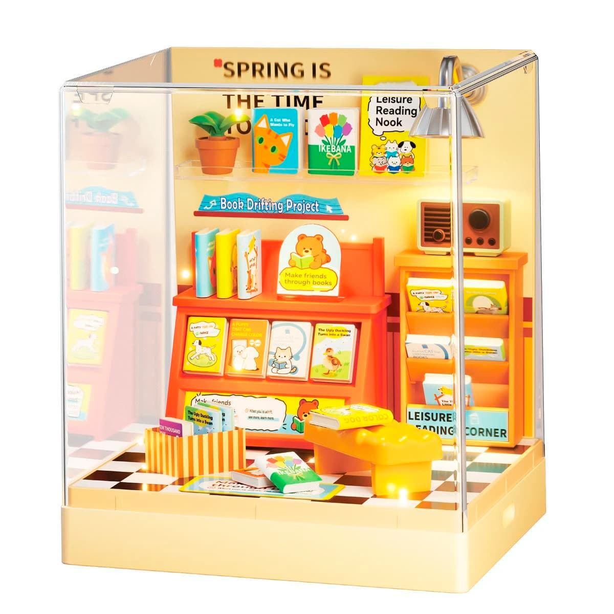 Mini Library Para Armar Con Luz 65 Piezas
