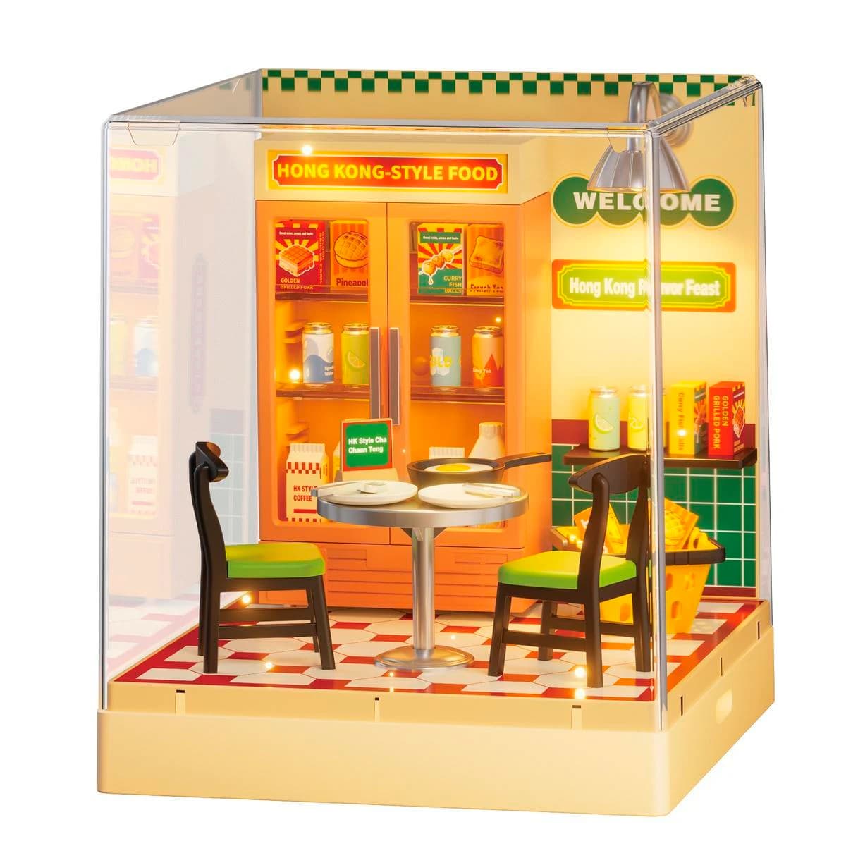 Mini Restaurant Para Armar Con Luz 56 Piezas